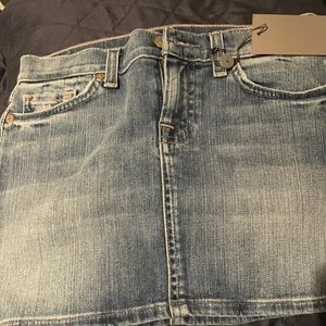 7 for all mankind Jean skirt size 12y new w/tags